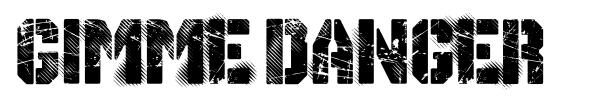 Gimme Danger font preview